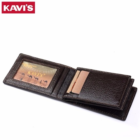 KAVIS 15 Slots Genuine Leather Women Men ID Card Holder Card Wallet Purse Credit Card Business Card Holder Protector Organizer ► Photo 1/6