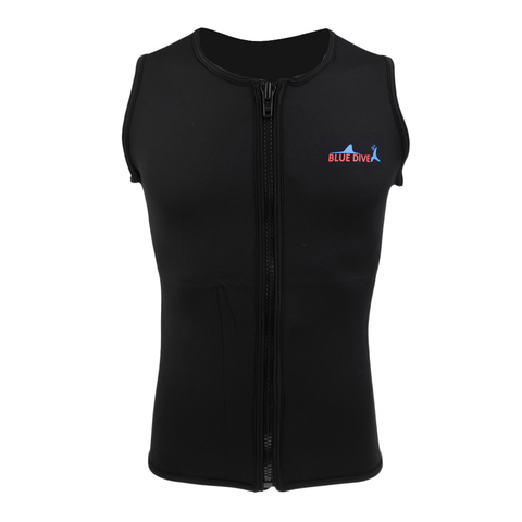 Black Men Women Unisex 2mm Neoprene Wetsuit Vest Top Shirt Jacket Swimwear Equipment for Diving Spearfishing Size S M L XL XXL ► Photo 1/6