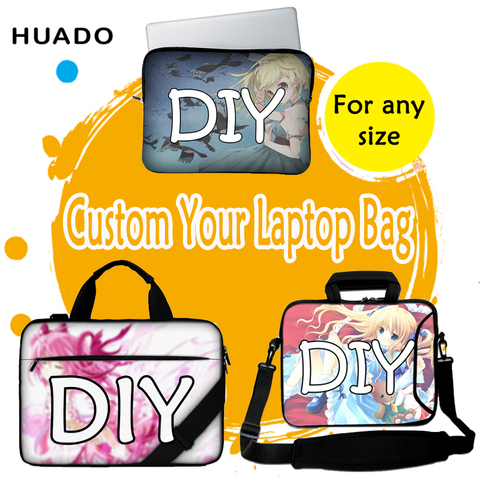 custom laptop bag 15.6 ,17 laptop liner sleeve for xiaomi air 13 DIY laptop shoulder bag for macbook air 13/dell/hp/asus/lenovo ► Photo 1/4