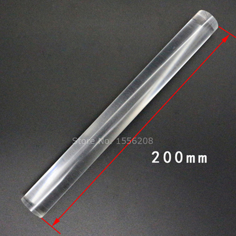 1pcs clear acrylic plexiglass lucite rod 200mm length round pmma bar ► Photo 1/2