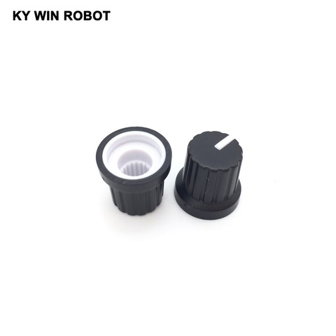10PCS /lot Volume Control Rotary Knobs For 6mm Dia Knurled Shaft Potentiometer Durable ► Photo 1/6