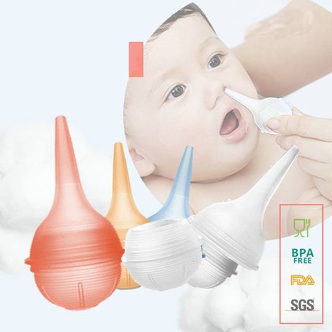 2022 New Silicone Newborn Baby Children Nose Aspirator Toddler Nose Cleaner Infant Snot Vacuum Sucker Soft Tip Cleaner Care ► Photo 1/6