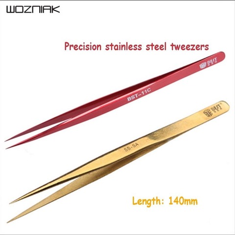 Wozniak Precision Stainless Steel phone Tweezer For PCB Semiconductor Antimagnetic Tweezer Special Features Electronic ► Photo 1/3