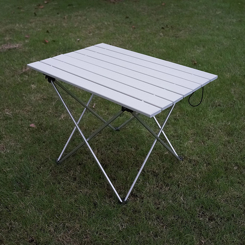 High Strength Aluminum Alloy Portable Ultralight Folding Camping Table Foldable Outdoor Dinner Desk For Family Party Picnic BBQ ► Photo 1/6