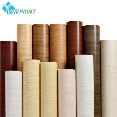 60*300cm PVC Self Adhesive Waterproof Wall Paper Furniture Renovation Wood Grain Wall Stickers Kitchen wardrobe Decorative Film ► Photo 1/6