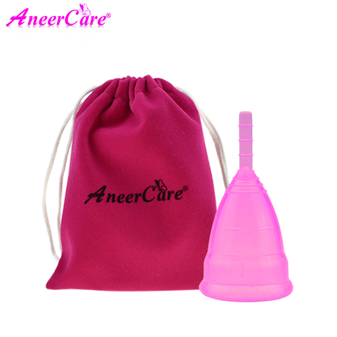 Aneer cup medical grade silicone menstrual cup period cup aneercare for lady for cup we randomly send ► Photo 1/5