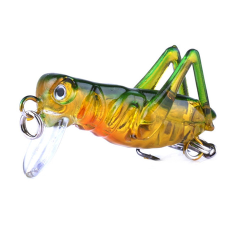 1Pcs 40mm 3g Grasshopper insects Fishing Lures Flying Jig Wobbler Hard Bait Lifelike Luminous Baits Bass Swimbait Pesca ► Photo 1/6