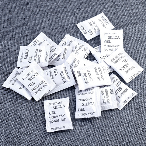 50/100x Dehumidifier Bags Silica Gel Sachets Desiccant Packets Safe Moisture Absorbing Drying Bulk Bags Household Cleaning Tools ► Photo 1/6