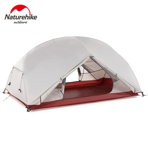 Naturehike Custom Mongar 1 2 3 People Waterproof Double Layer Outdoor Tent Aluminum Rod Gray Ultralight Single Camping Tents Mat ► Photo 1/6