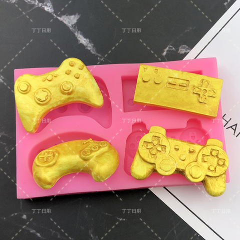 Free Shipping Silicone Mold controller gamepad game boy gift mould sugar craft fondant cake decorating animal mould baking tool ► Photo 1/5