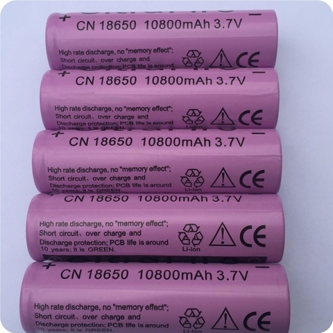 2-20pcs/set 18650 battery 3.7V 10800mAh rechargeable liion battery for Led flashlight batery litio battery cell GTL EvreFire ► Photo 1/1