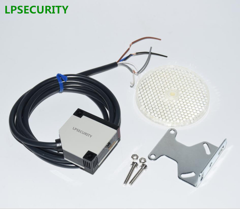 LPSECURITY 4 meters detection gate safety photocell/retro reflective photoelectric sensor/garage door protection ► Photo 1/2