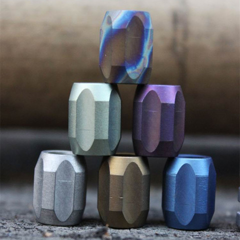 A Colorful Series Titanium Alloy Knife Beads Pendant Outdoor Knife Lanyard Pure Titanium Camping Gear Survival EDC ► Photo 1/6