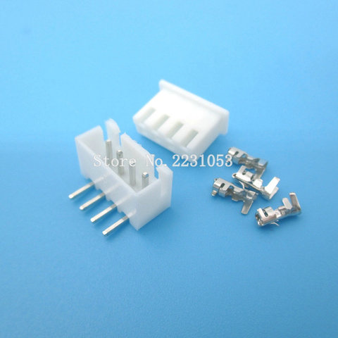 20 Sets XH2.54-4P Right Angle 4pin 2.54mm Pitch Terminal / Housing / Pin Header Connector Wire Connectors Adaptor XH-4AW Kits ► Photo 1/1