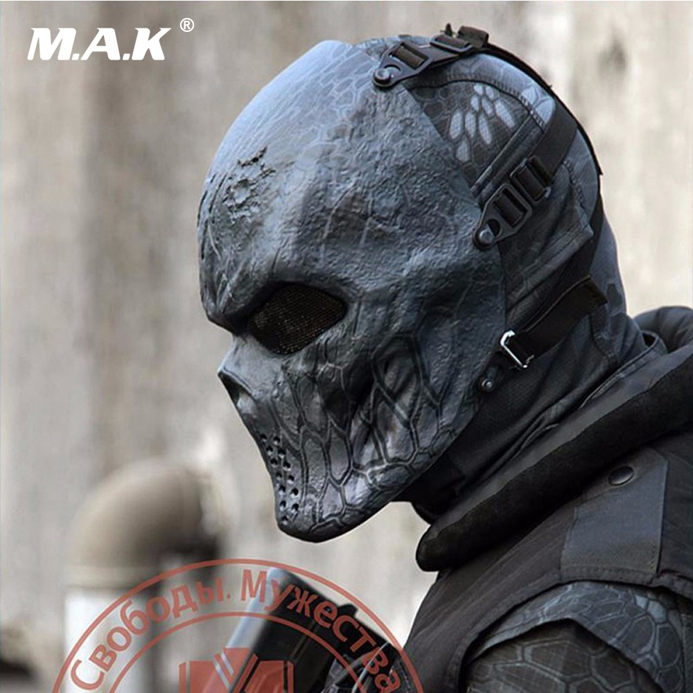 Airsoft Paintball Full Face Skull Skeleton CS Mask Tactical Military Masks Ghost 