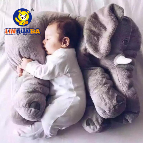 1pcs Big Size60cm or 40cm Infant Baby Elephant Toy Playmate Calm Doll Baby Toys Elephant Pillow Plush Toys Stuffed Doll ► Photo 1/6