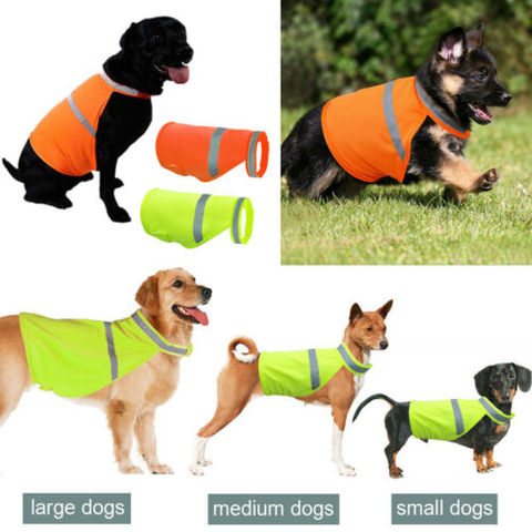 High Visibility Safety Reflective Vest Clothes Jacket Coat for Dog Orange Green ► Photo 1/6