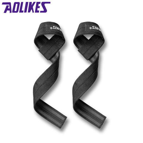 AOLIKES 1 Pair Adjustable Sport Wrist Support Fitness Professional Bandage Wrist Protect Weightlifting Dumbbell Wrist Straps ► Photo 1/5
