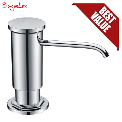 Bagnolux High Quality Replacement Chrome Sink Soap Dispenser with Lead Free Countertop Liquid Dish Pump PP Bottle ABS Sprayer ► Photo 1/6