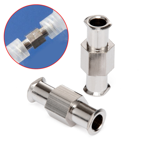 1pcs 4mm Aperture Luer Lock Adapter Coupler Nickel Plated Brass L-9Z Luer Lock Fitting Female to Female Fittings ► Photo 1/5