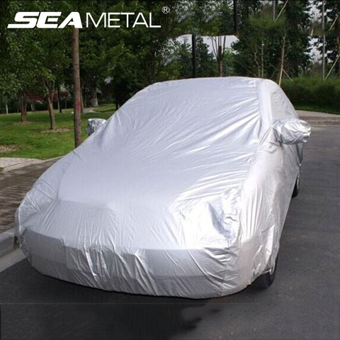 Universal Full Car Cover Rain Frost Snow Dust Waterproof Protection Exterior Car Protector Covers Anti UV Outdoor Sun Reflective ► Photo 1/6