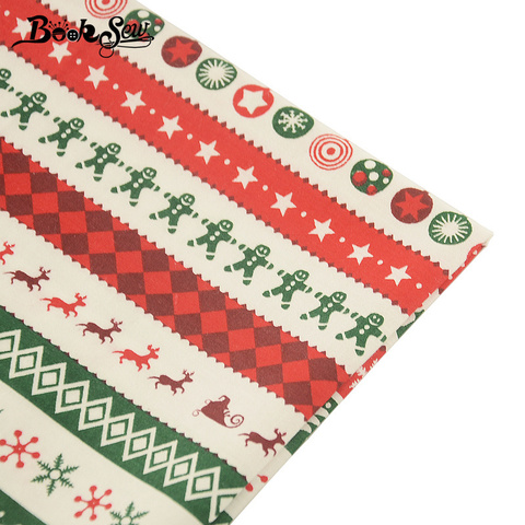 Booksew 100% Cotton Twill Fabric Christmas Design Home Textile Sewing Cloth Quilting DIY Patchwork Baby Craft Cushion Bedsheet ► Photo 1/6
