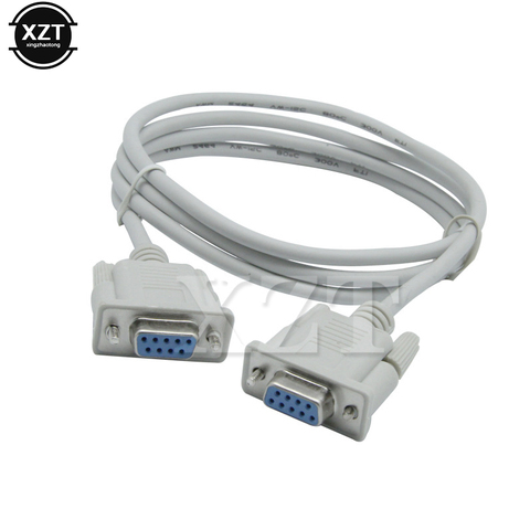 New Serial Null Modem Cable DB9F to DB9F Female DB9 Connector pin 1 to pin 1 RS232 to RS-232 Cross data CABLE ► Photo 1/3