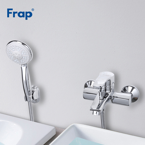 Frap Bathtub Faucet Shower Bathroom Shower Faucets Wall Shower Mixer Crane Brass Waterfall Taps torneira para banheiro F3070 ► Photo 1/6
