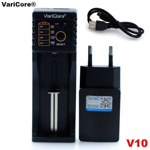 VariCore U4 V10 V20I 18650 Charger 1.2V 3.7V 3.2V AA/AAA 26650 NiMH li ion battery Smart Charger 5V 2A EU/US/UK plug ► Photo 1/6