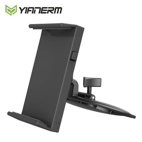 Yianerm CD Slot Tablet Car Phone Holder For iPhone,For iPad mini,Air 1/2,9.7 Pro Support,Android Tablet,7-10.1'' Mount Stand ► Photo 1/6