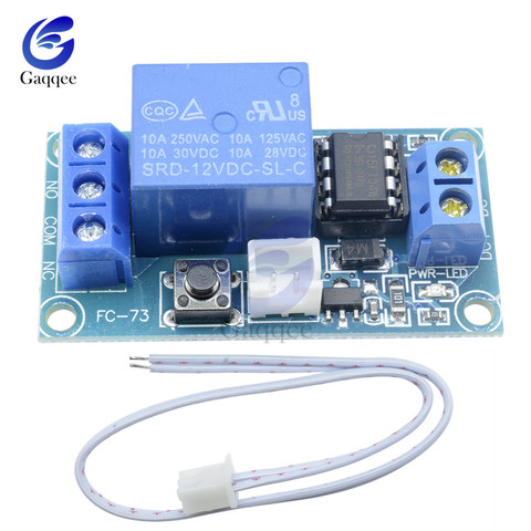 DC 12V 1CH Latching Relay Module Bistable Switch Button Start-Stop 10A Load for Arduino SCM Control Household Appliance Control ► Photo 1/6