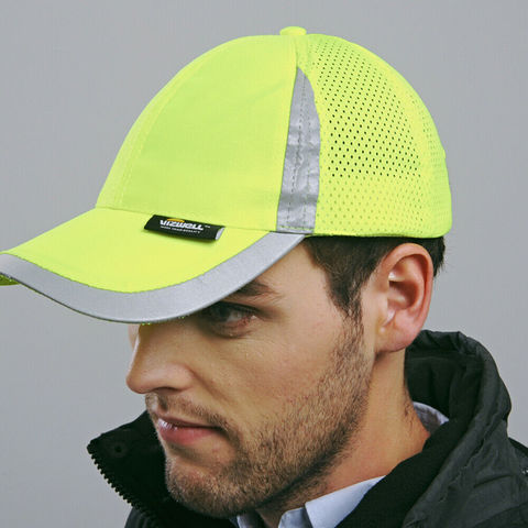 Outdoor Cap Reflective Baseball Hat Structured Safety Orange or Yellow ► Photo 1/5