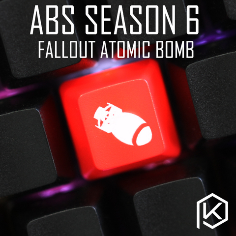Novelty Shine Through Keycaps ABS Etched, Shine-Through fallout4 atomic bomb r4 esc f function custom mechanical keyboard ► Photo 1/2