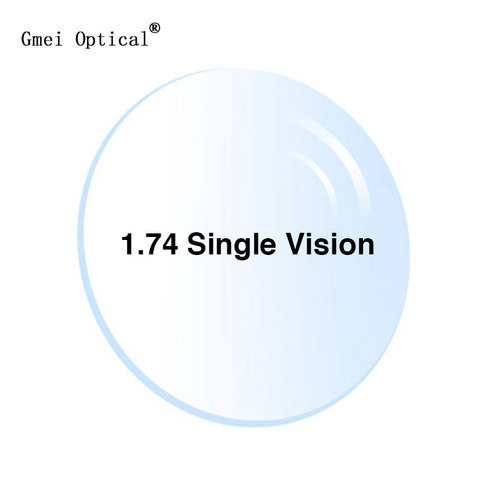 1.74 Ultrathin Single Vision Prescription Eyeglasses Optical Lenses With Full UV Protection & Anti-Reflection Coating 2 pcs ► Photo 1/6
