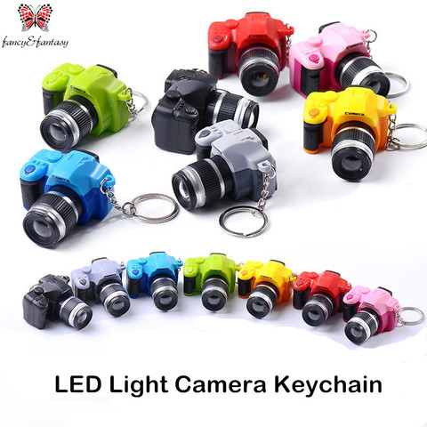 Fancy&Fantasy Creative camera Led keychains With sound LED Flashlight Key chain Fancy toy Key Ring Amazing gift Keychain ZKDF ► Photo 1/4