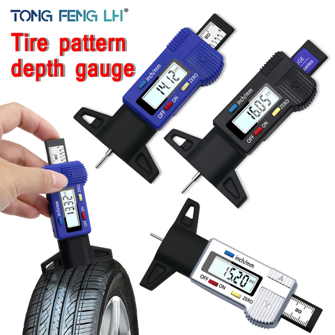 Digital Car Tyre Tire Tread Depth Gauge Meter Measurer Tool Caliper Thickness Gauges Tread Brake Pad Shoe Tire Monitoring System ► Photo 1/6