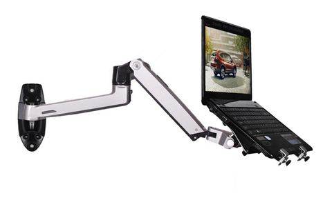 XSJ8012WT Aluminum Alloy Mechanical Spring Arm Wall Mount Laptop Holder Full Motion Laptop Mount Arm Monitor Holder Laptop Stand ► Photo 1/6
