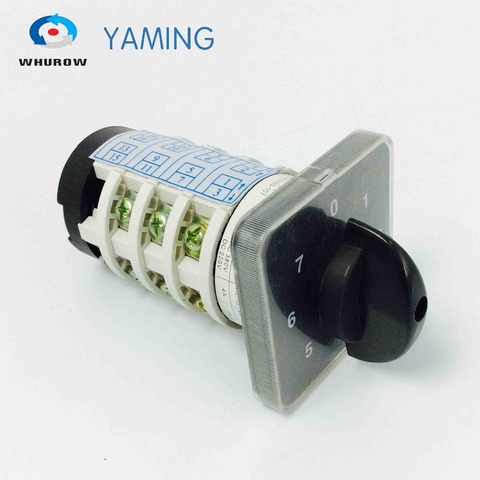 7 position rotary switch 4 Phases 20A manual motor machine switch high voltage electrical cam changeover switch YMZ12-20/4 ► Photo 1/1