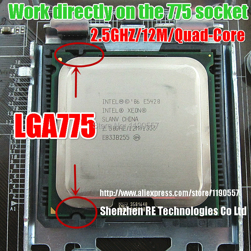 Intel xeon E5420 cpu 12M 1333Mhz 80W Processor Work