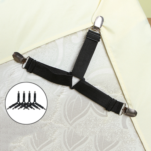 4Pcs/set Elastic Bed Sheet Grippers Clip Mattress Cover Blankets Mixed Clothes Holder Fasteners Slip-Resistant Belt Clips Gadget ► Photo 1/6