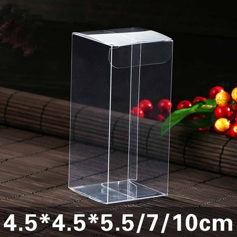 clear plastic pvc box packing boxes for gifts/chocolate/candy/cosmetic/crafts square transparent pvc Box 20pcs pvc box  in 2022 ► Photo 1/5