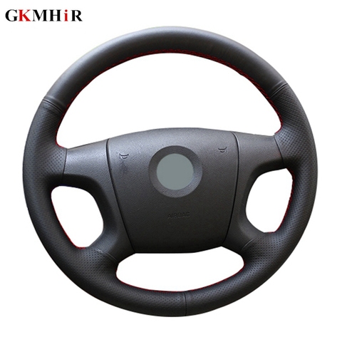 Steering Wheel Cover Hand-stitched Soft Artificial Leather Black Car Steering Wheel Cover for Old Skoda Octavia Skoda Fabia ► Photo 1/6