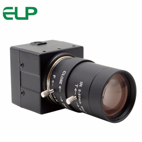 ELP 1280*720 HD USB Webcam 5-50mm Varifocal Lens OV9712 CMOS Surveillance Machine Vision USB Web Camera ► Photo 1/6