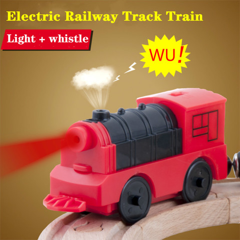 Combination Of Magnetic Electric Locomotive Train Wooden Track Accessories Compatible With BRIO And Main Brand Track Railway ► Photo 1/5