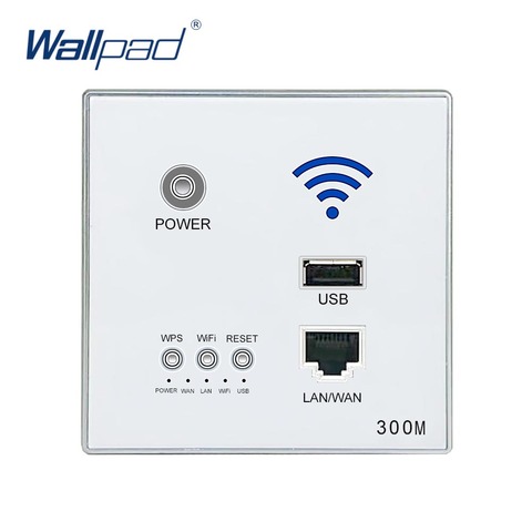 300M Wall Embedded Wireless WIFI AP Router USB Socket Outlet Wall Charger WiFi Smart Socket Electric USB Wall Sockets ► Photo 1/2