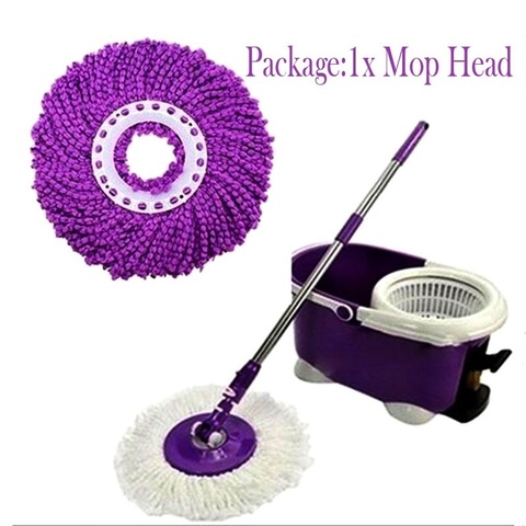360 Degree Rotating Microfiber Replacement Spin Mop Head Easy Magic Kitchen Bathroom Floor Cleaner Mops Heads Household ► Photo 1/1