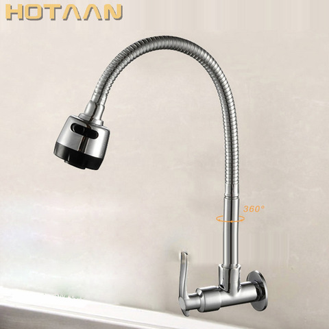 Hot-sell,Free shipping,Brass Cold Kitchen Faucet, single Cold Sink Tap, torneira Cold Kitchen Tap,YT-6026-A ► Photo 1/4