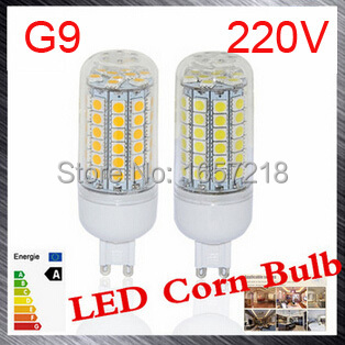 G9 led bulbs SMD 5050 15W LED Corn Bulb Ultra Bright LED Wall lamps 69 LEDs Ceiling light AC 200V 240V 1pcs/LOT ► Photo 1/1