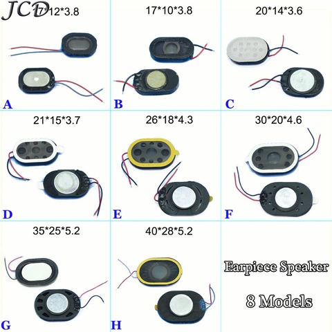 JCD Round LoudSpeaker Buzzer Ringer Earpiece Speaker With Flex Cable Repair Part For Phone ETC 18*10*3.8/24*15*3.7mm ► Photo 1/2
