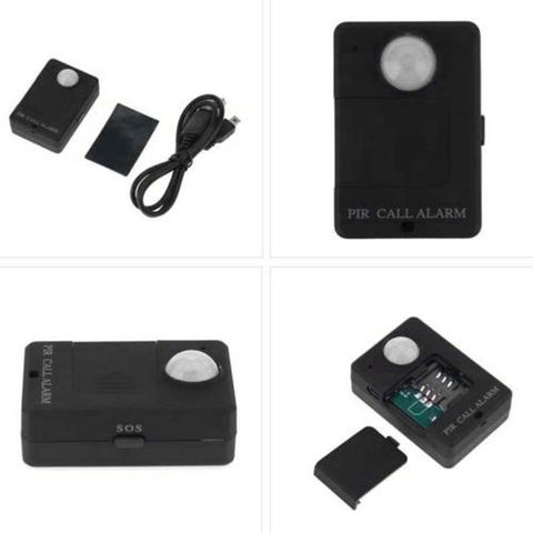 1xMini Wireless Motion GSM Alert Detection Monitor Infrared Sensor PIR MP Alarm A9 ► Photo 1/5